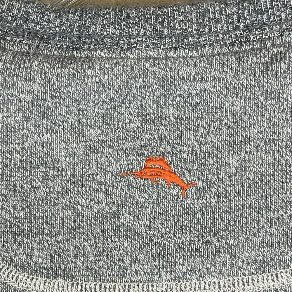 Tommy Bahama Sweatshirt Mens XL Gray Denver Broncos NFL Long‎ Sleeve Knit